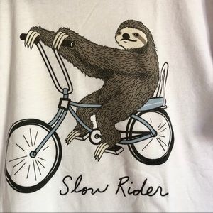 Slow rider sloth Tee
